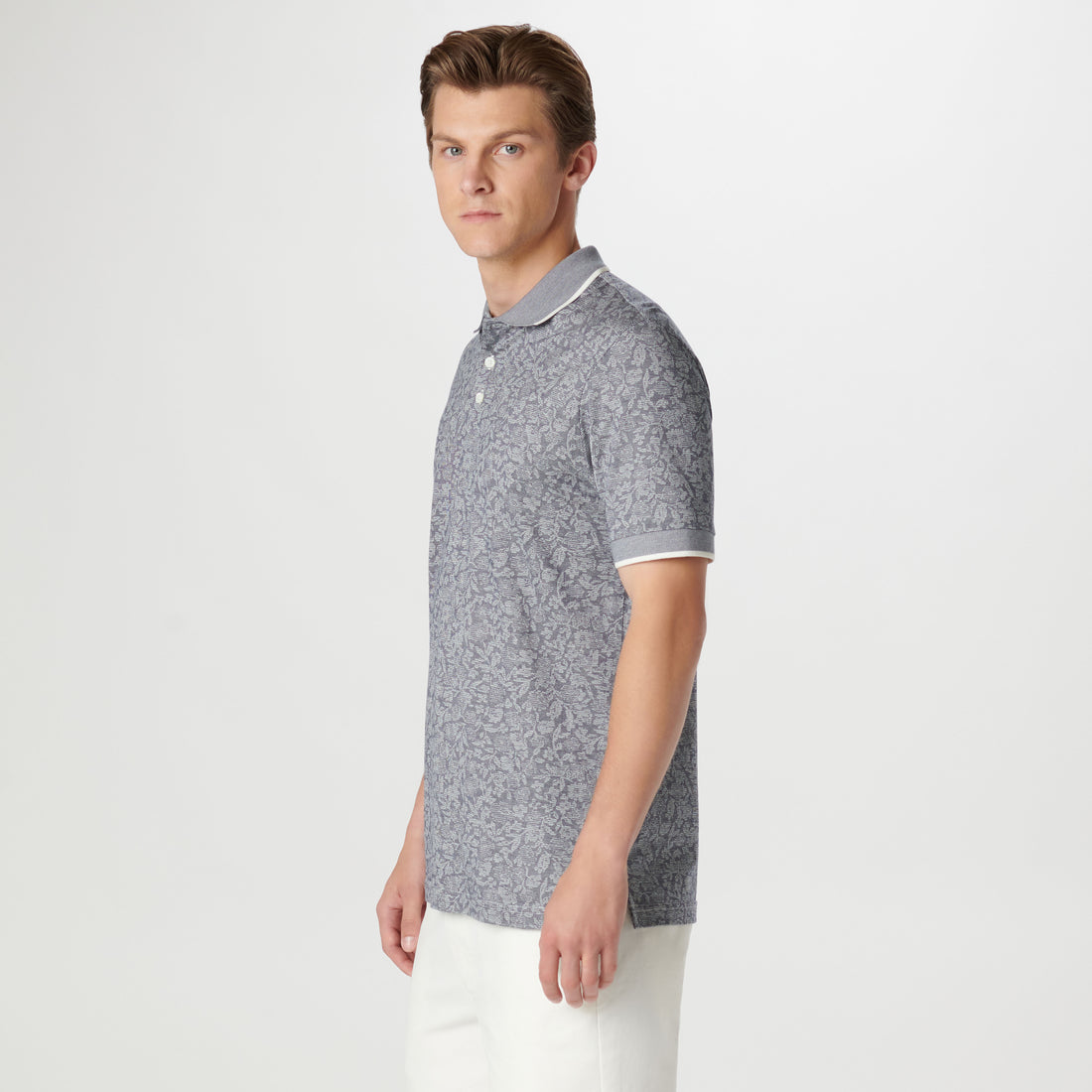 Floral Jacquard Polo