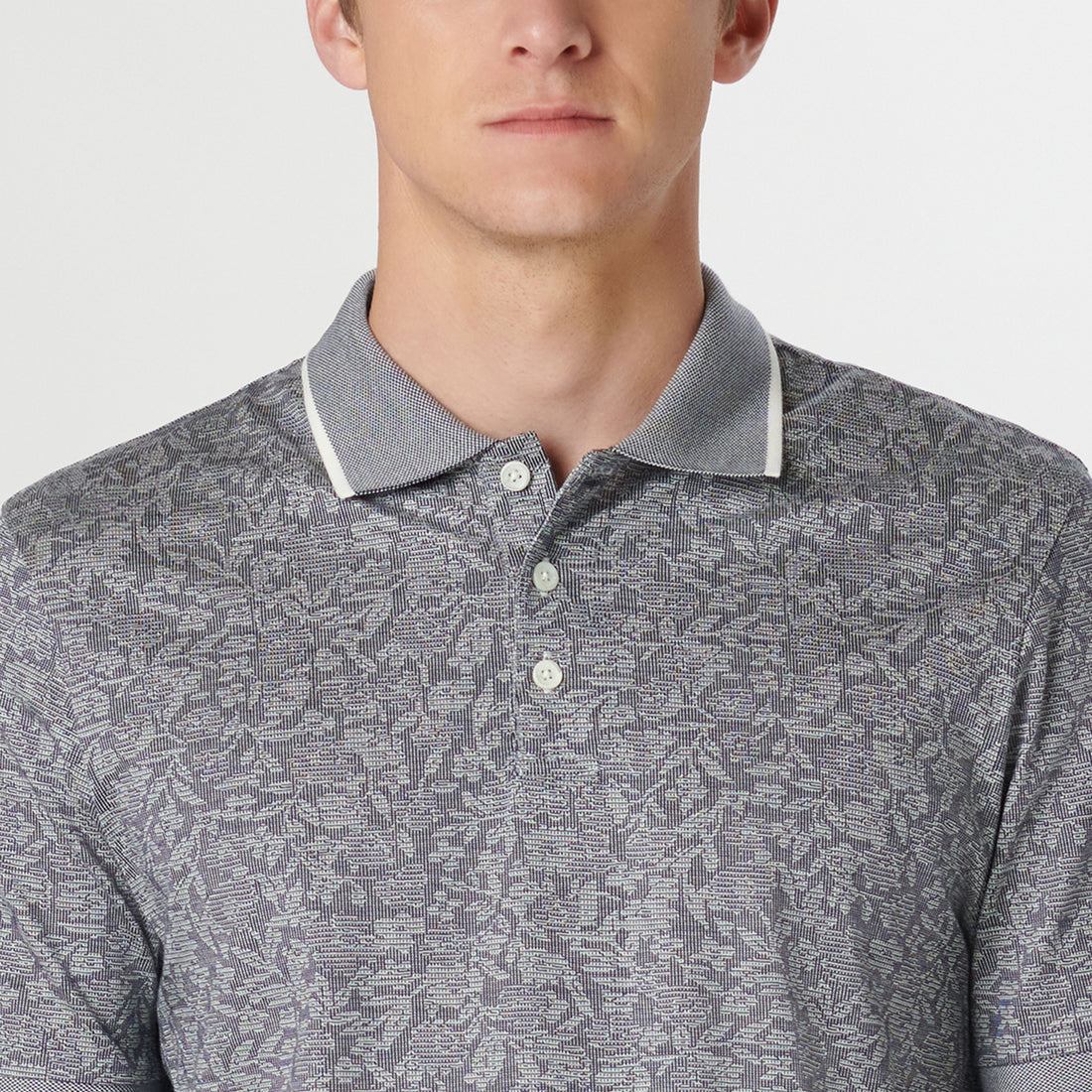 Floral Jacquard Polo