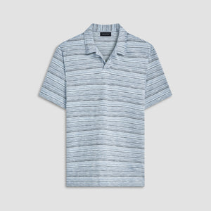 Striped Johnny Collar Polo