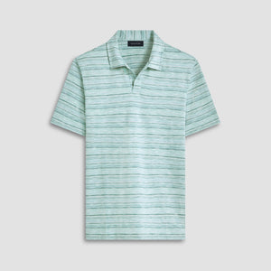 Striped Johnny Collar Polo