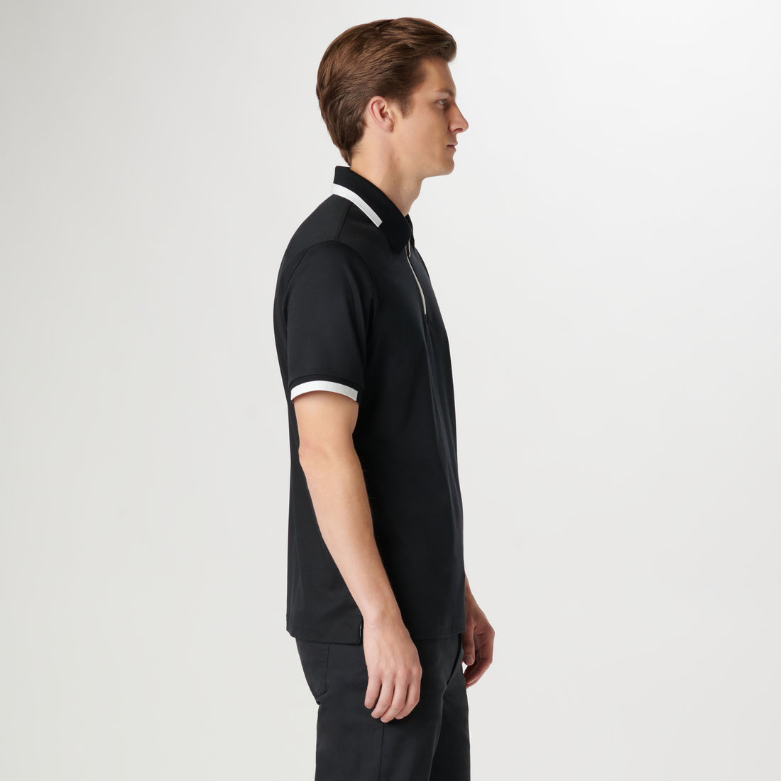 Tipped Quarter Zip Polo