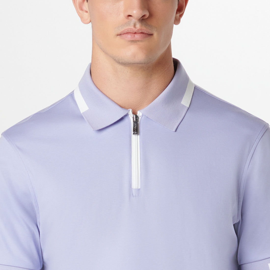 Tipped Quarter Zip Polo