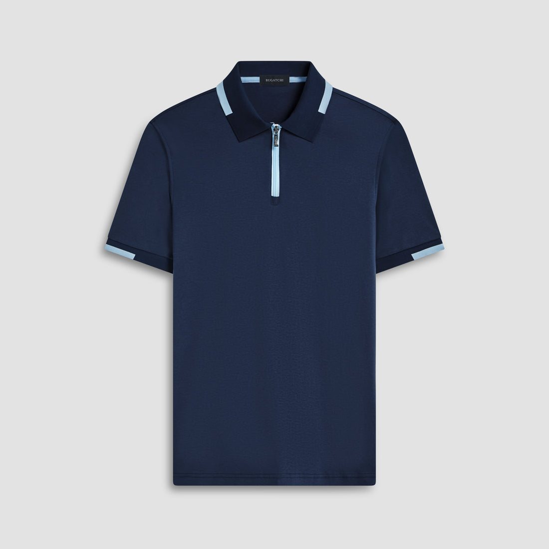 Tipped Quarter Zip Polo