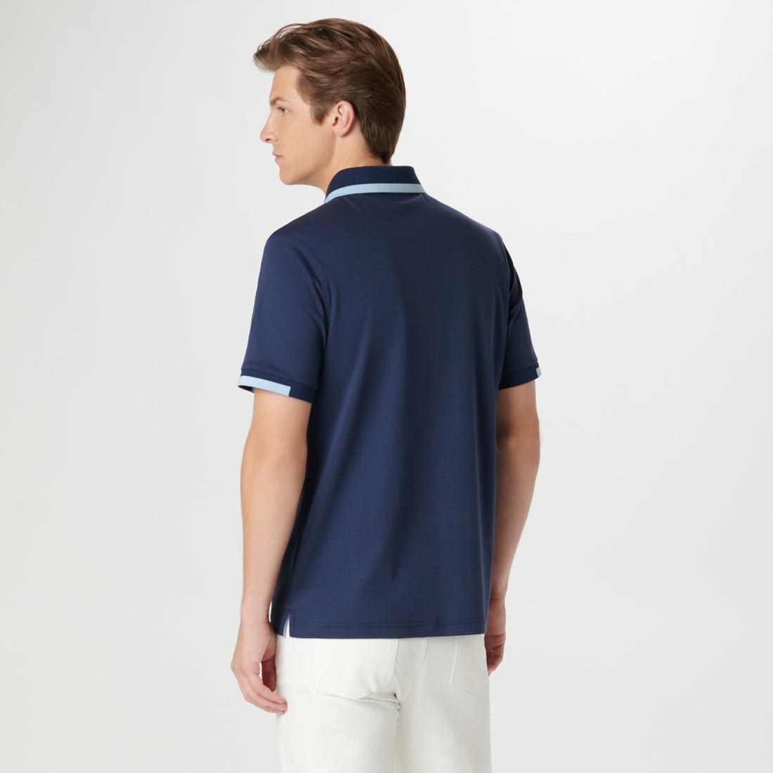 Tipped Quarter Zip Polo