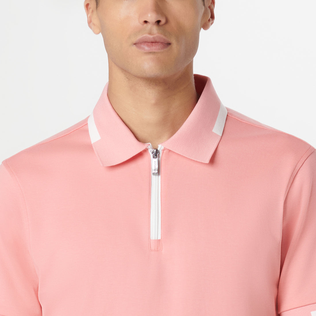 Tipped Quarter Zip Polo