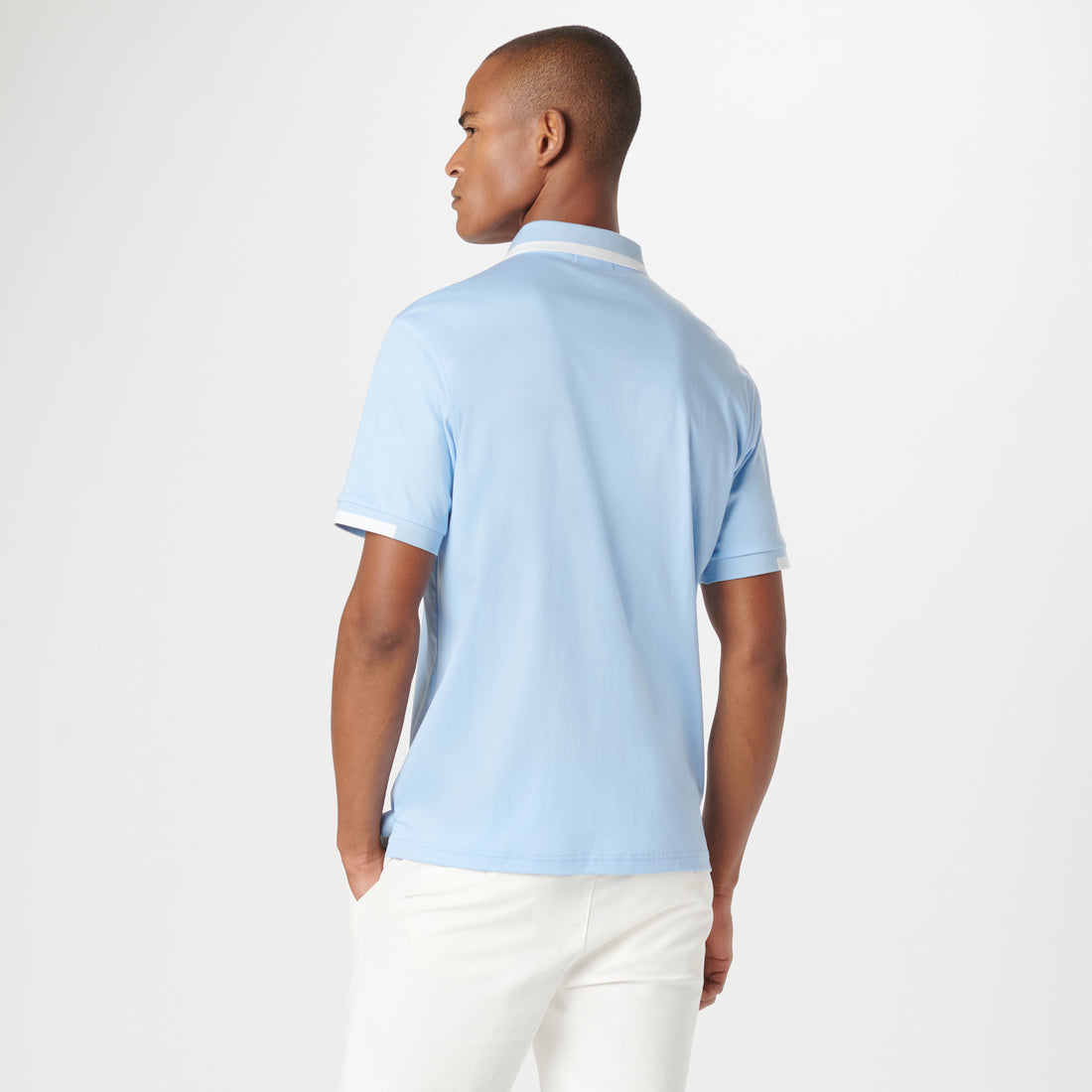 Tipped Quarter Zip Polo