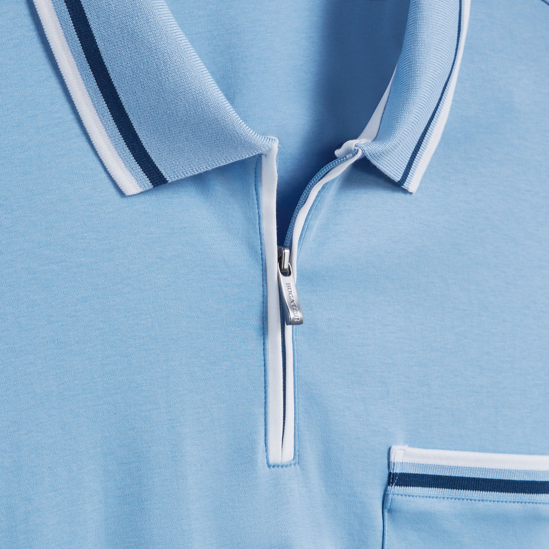 Tipped Quarter Zip Polo