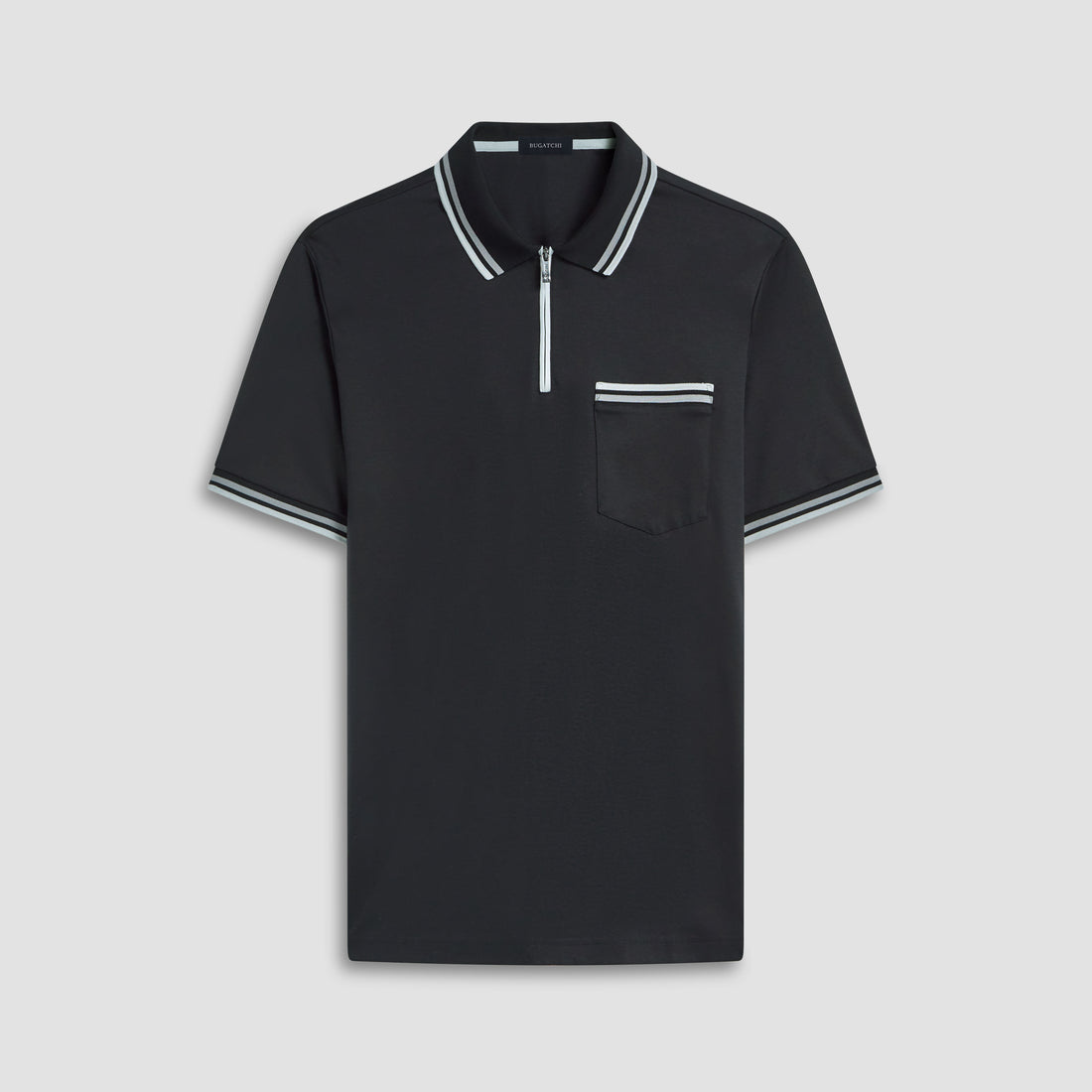 Tipped Quarter Zip Polo