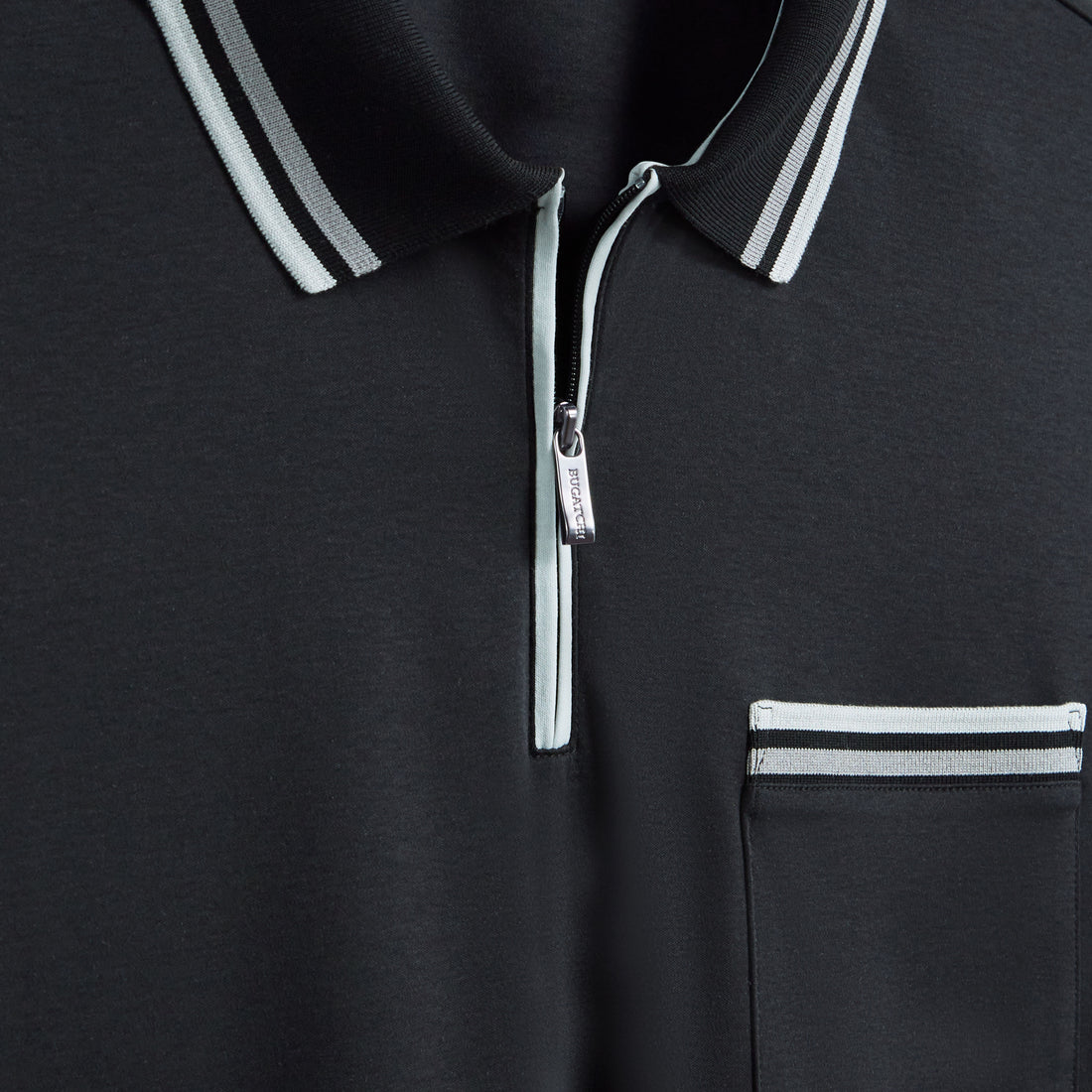 Tipped Quarter Zip Polo