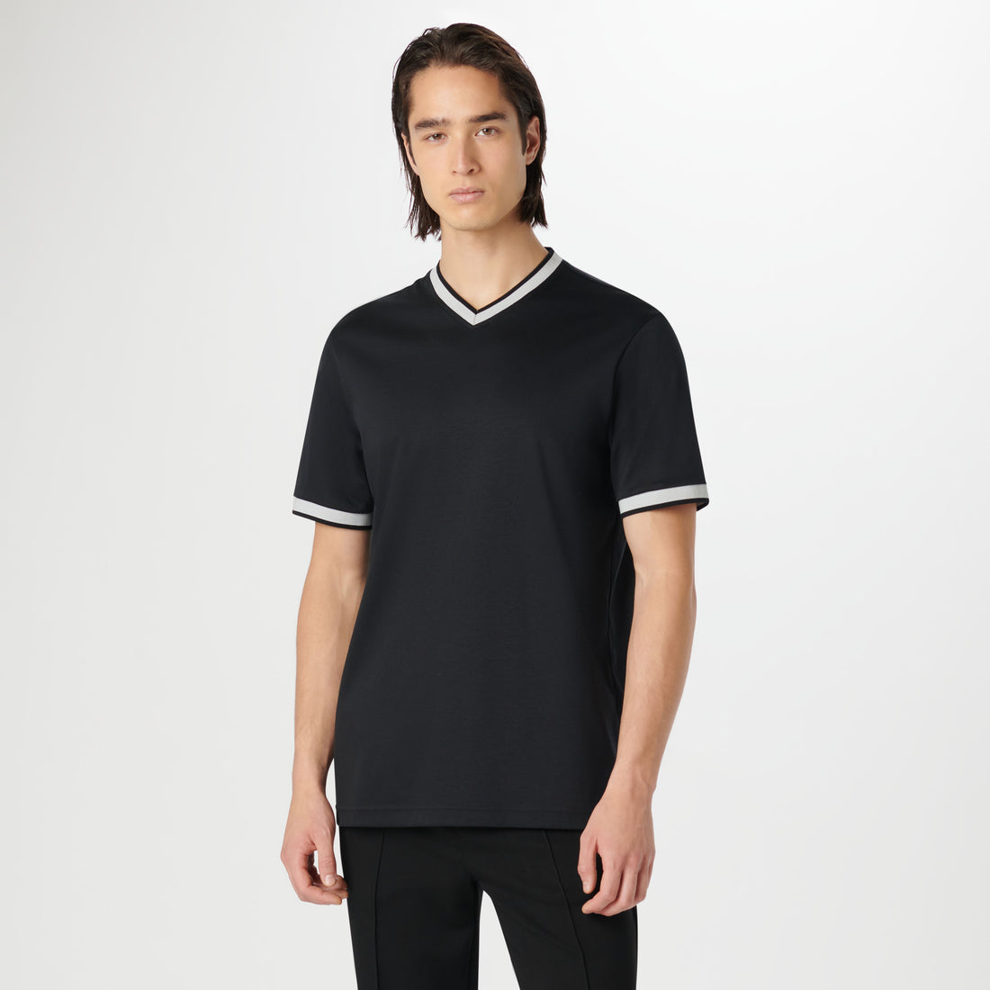 High V-Neck Pima T-Shirt