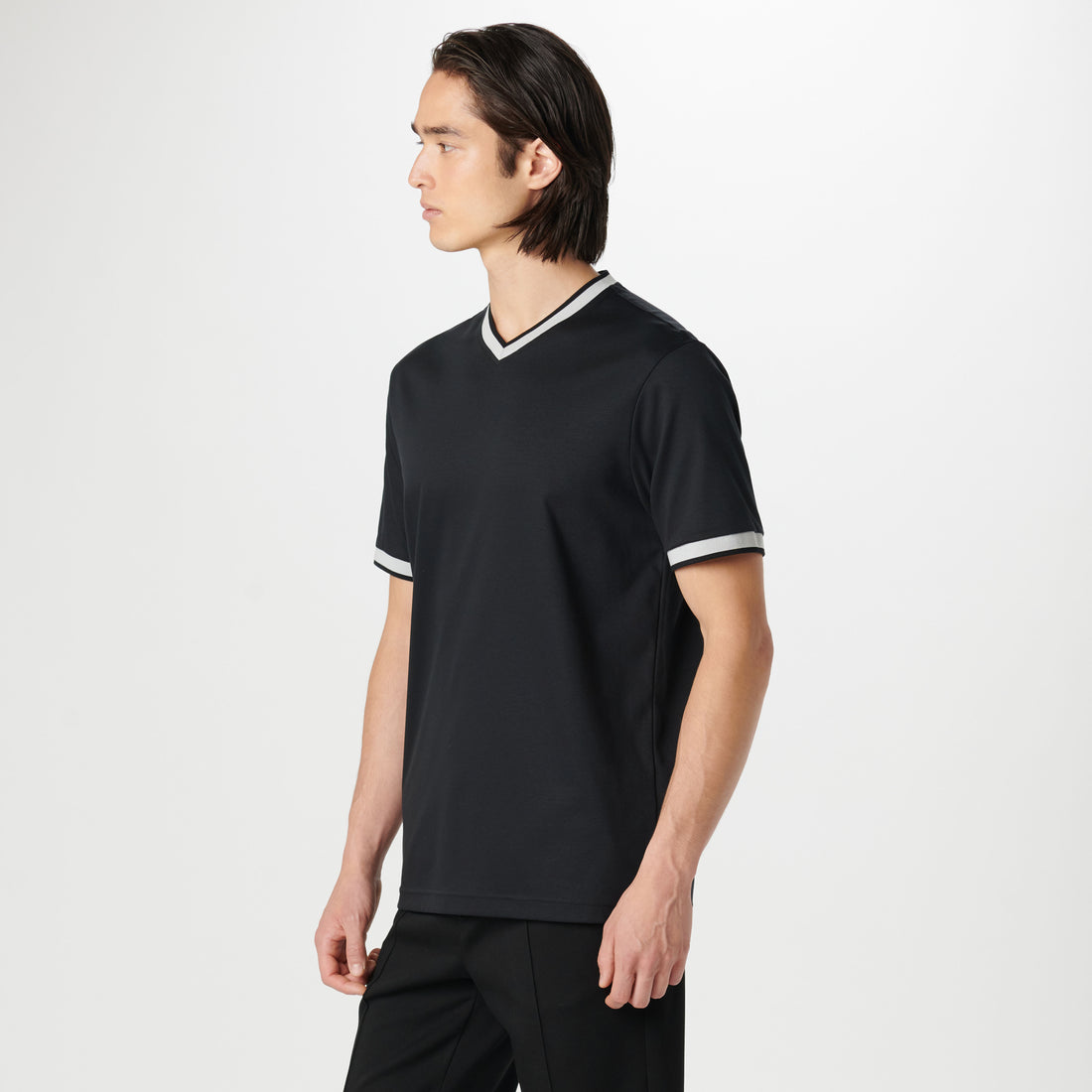 High V-Neck Pima T-Shirt