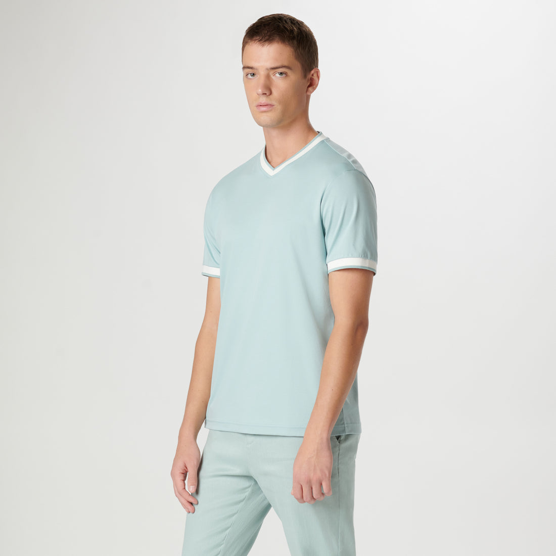 High V-Neck Pima T-Shirt