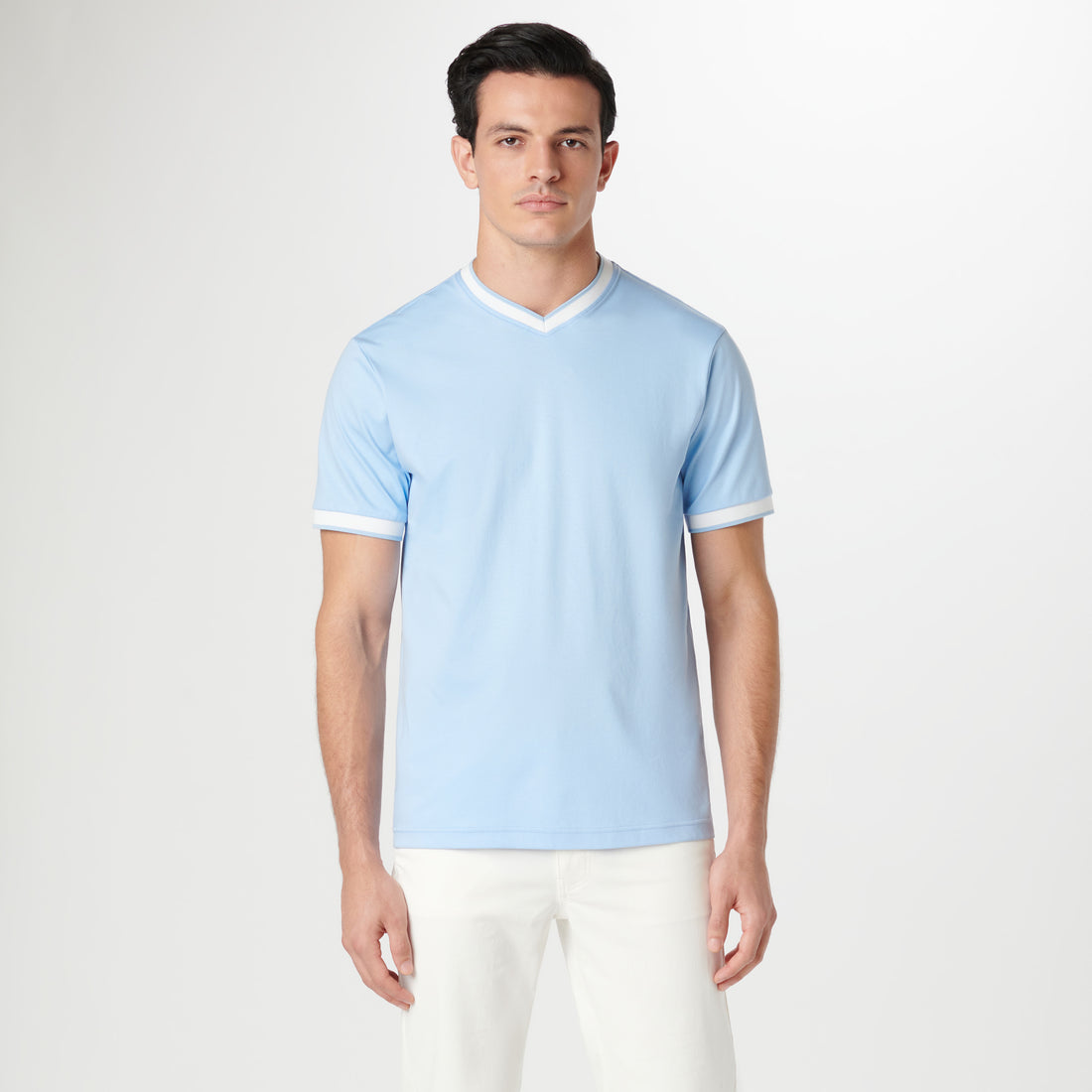 High V-Neck Pima T-Shirt