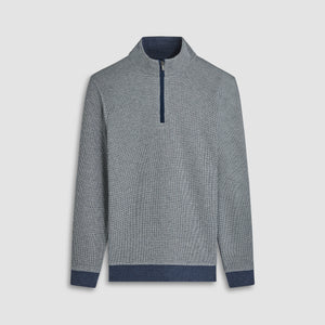 Hound's Tooth Quarter Zip Pullover