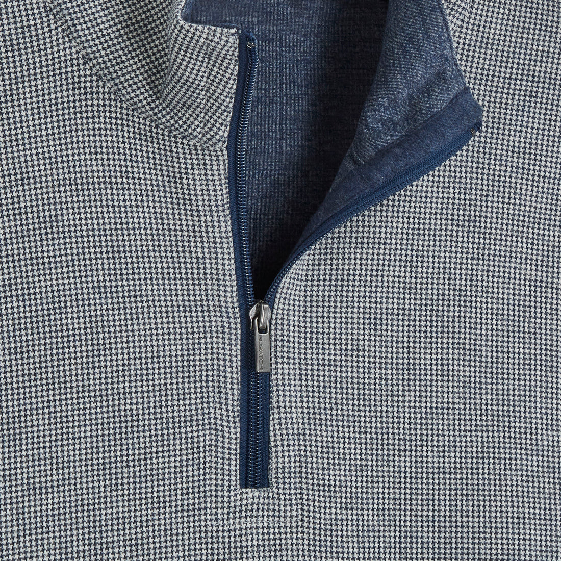 Hound's Tooth Quarter Zip Pullover