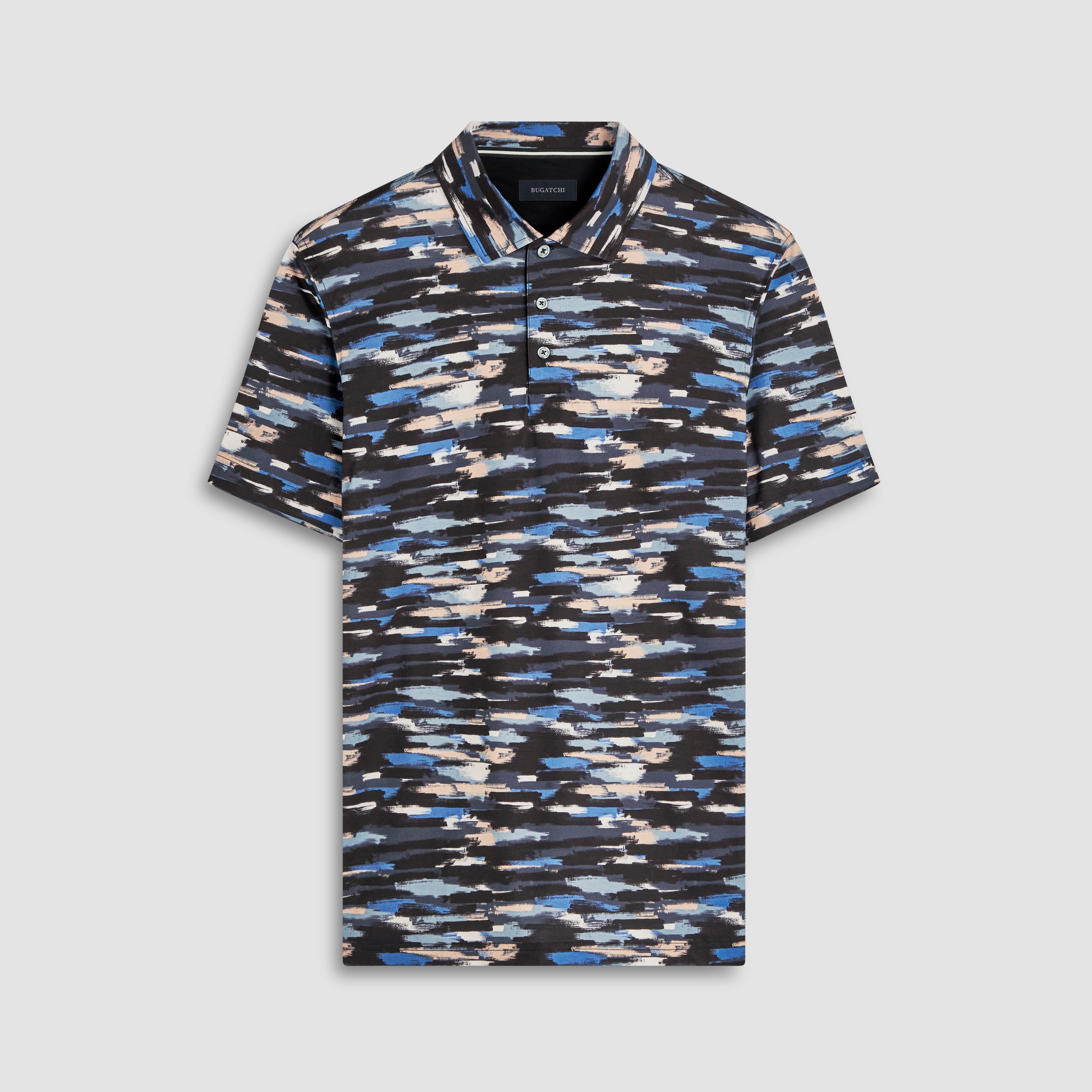 Hendrix Abstract Print Polo – BUGATCHI