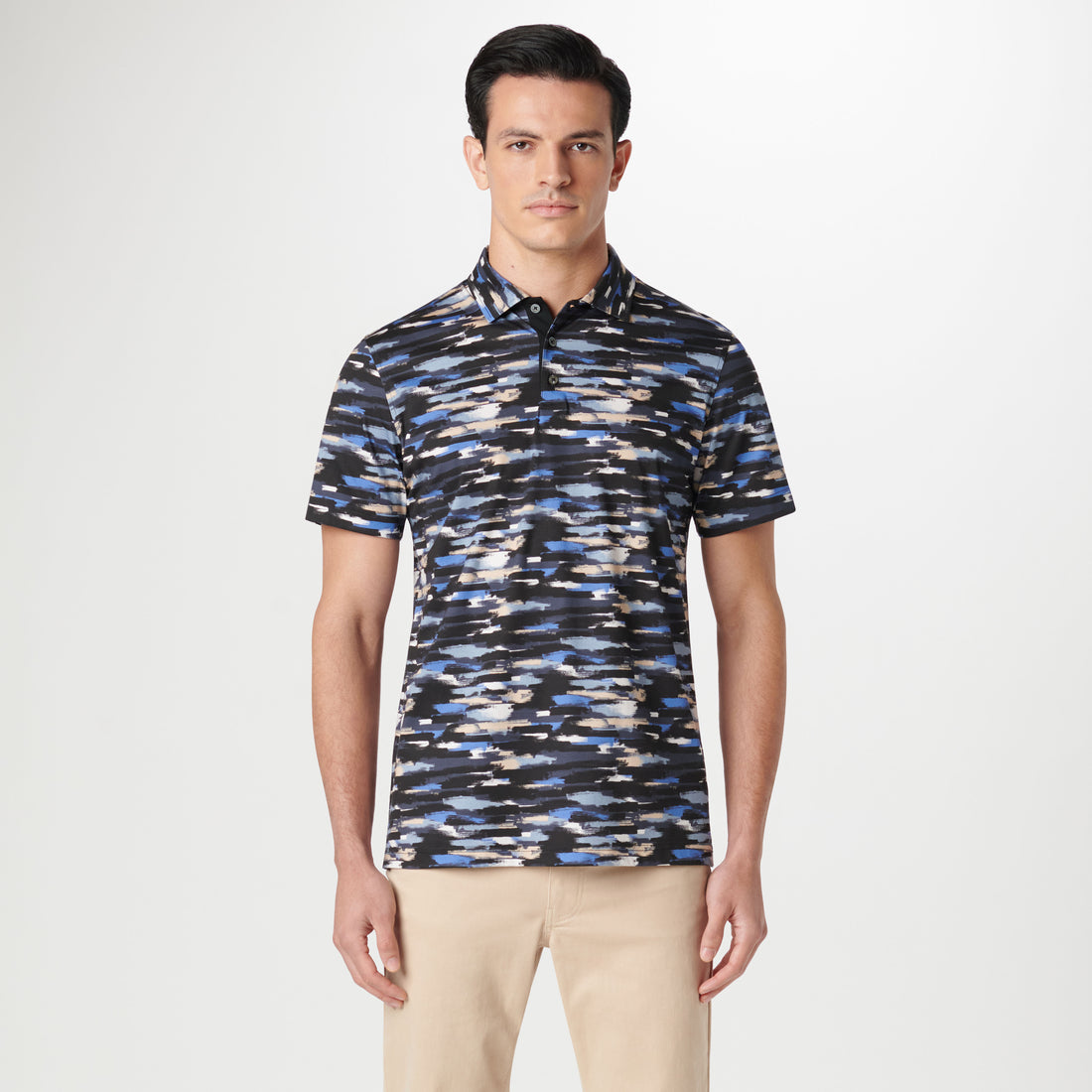 Hendrix Abstract Print Polo