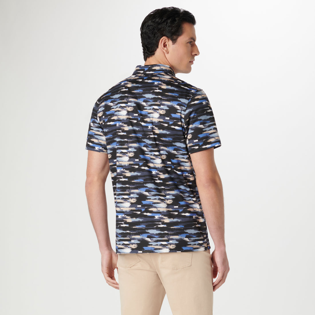 Hendrix Abstract Print Polo