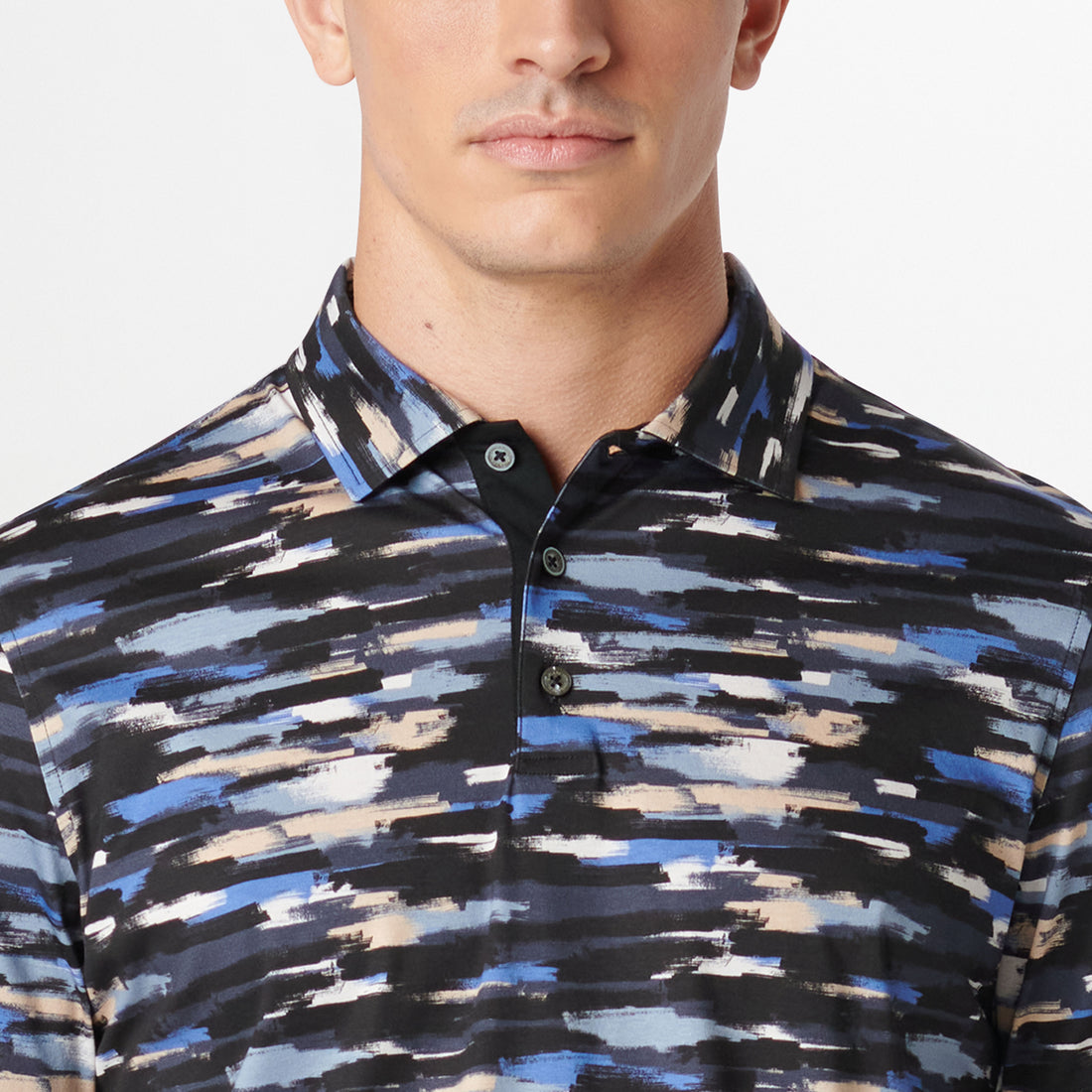 Hendrix Abstract Print Polo