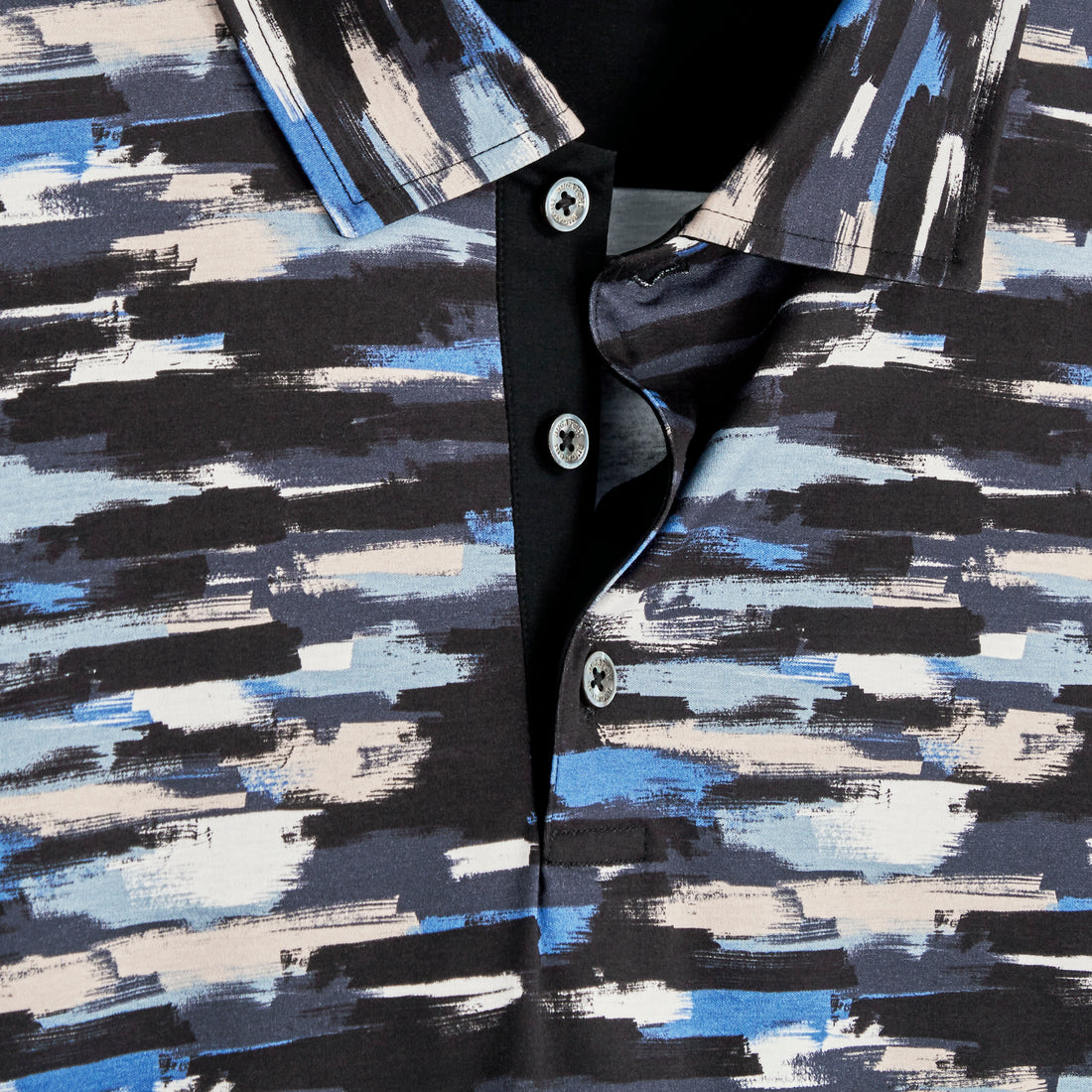 Hendrix Abstract Print Polo