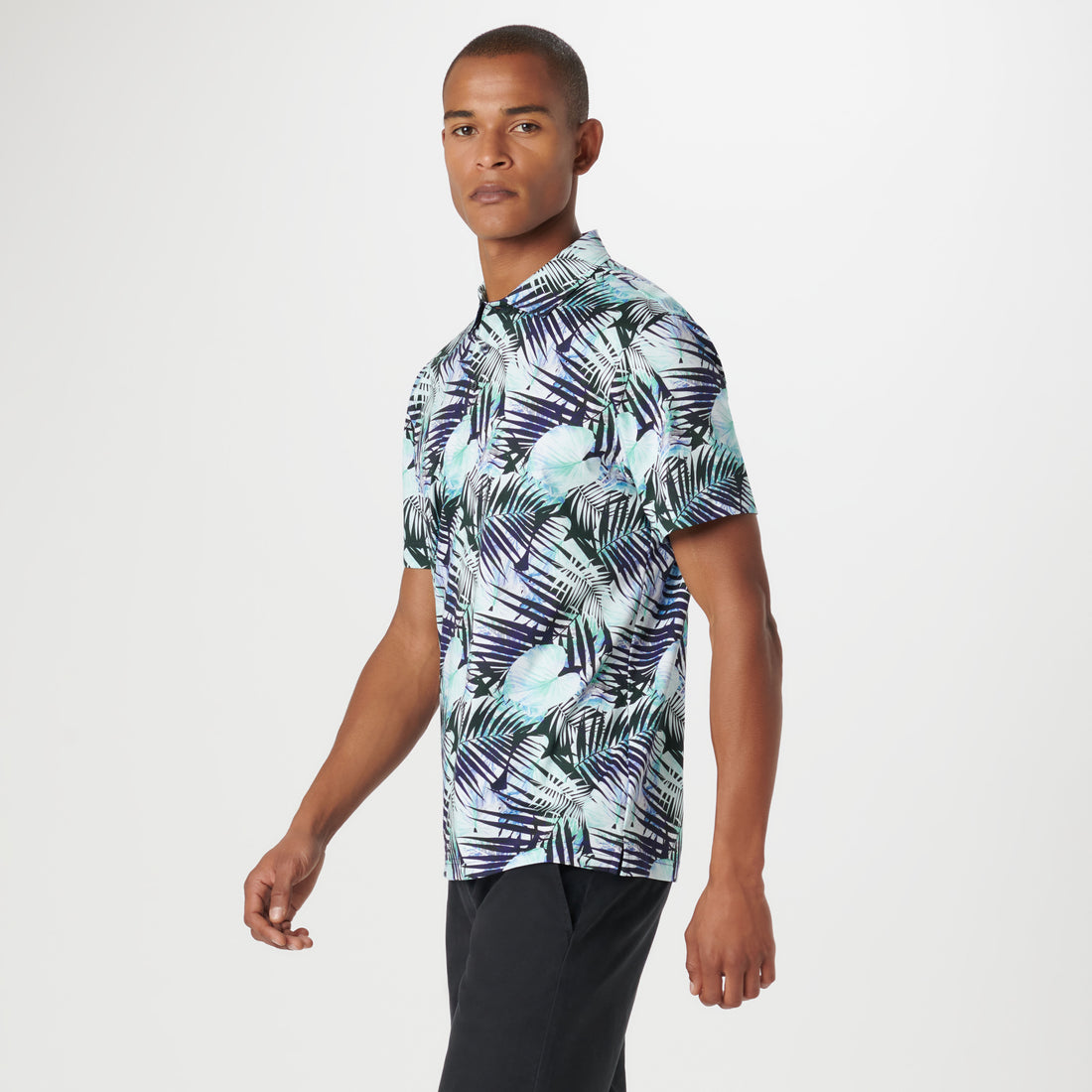 Hendrix Leaf Print Polo