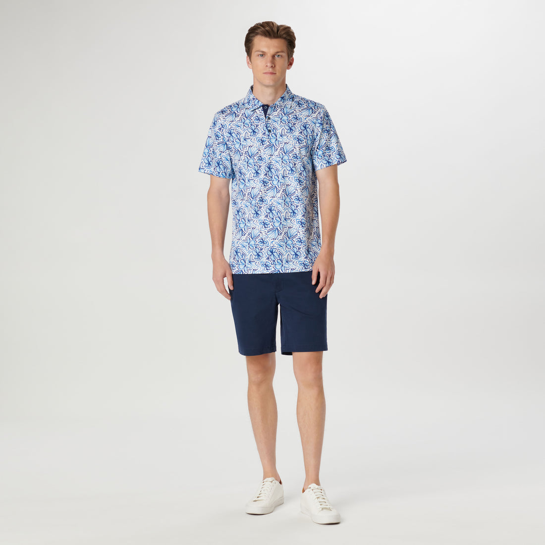 Hendrix Floral Print Polo