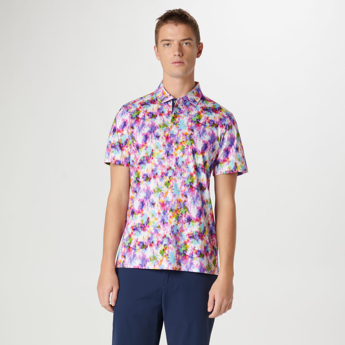 Hendrix Watercolor Print Polo