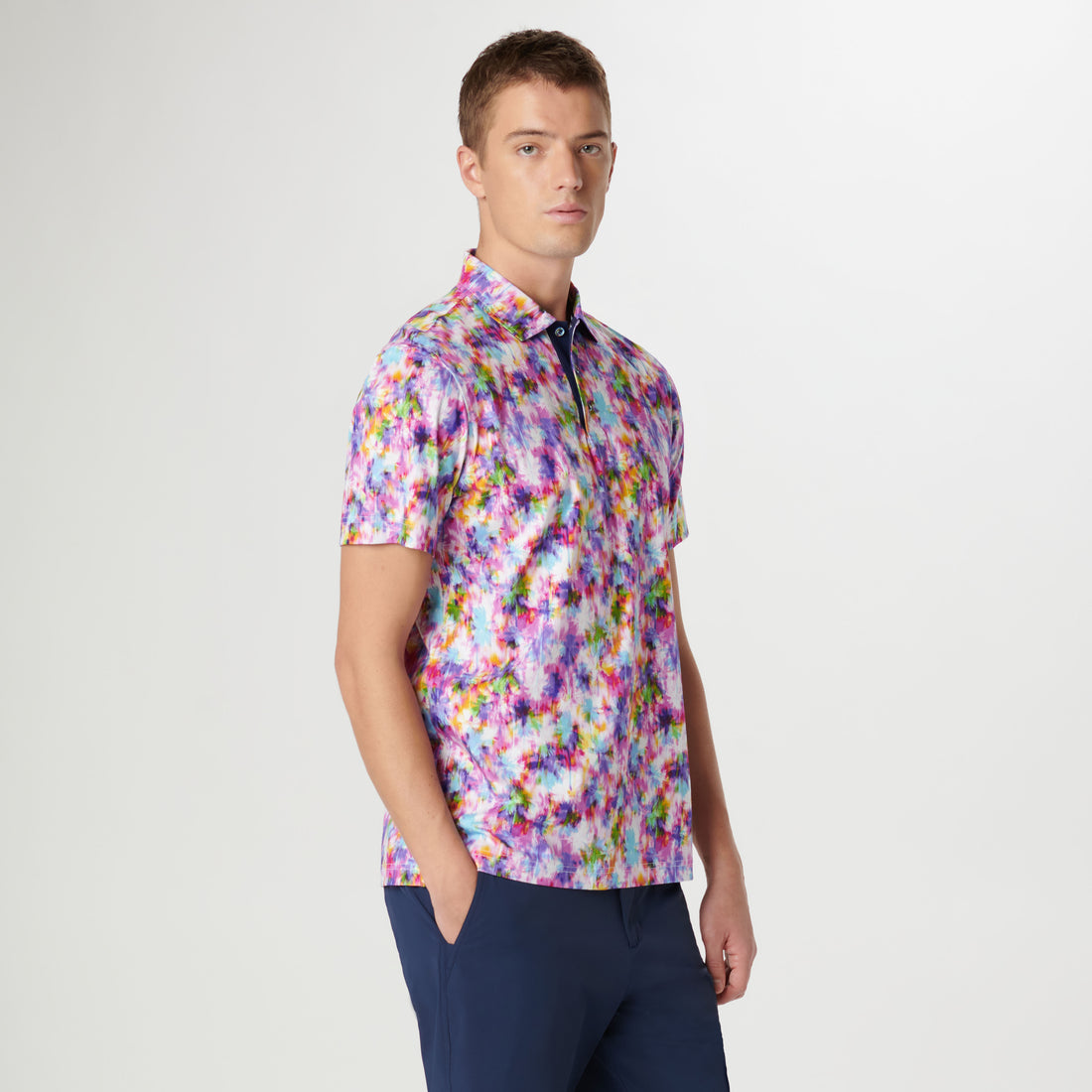 Hendrix Watercolor Print Polo