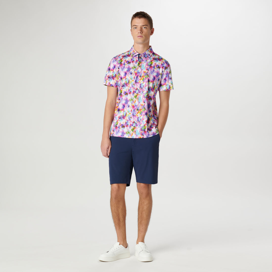 Hendrix Watercolor Print Polo