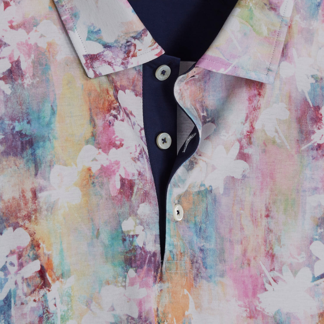 Hendrix Watercolor Print Polo