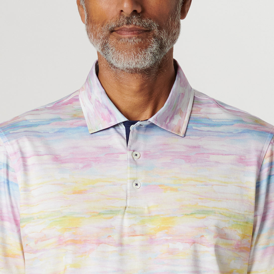 Hendrix Watercolor Print Polo