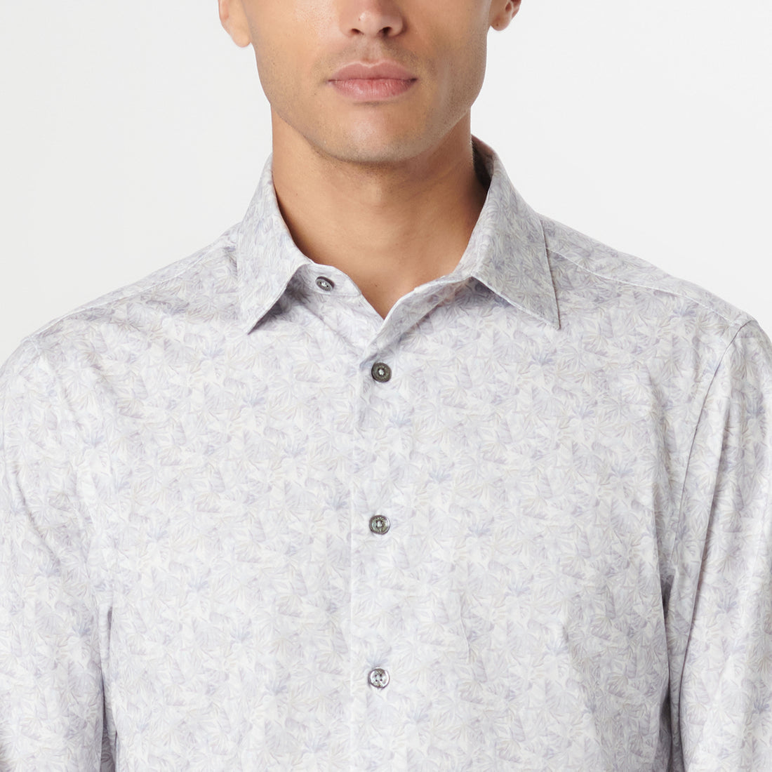 James Leaf Print OoohCotton Shirt