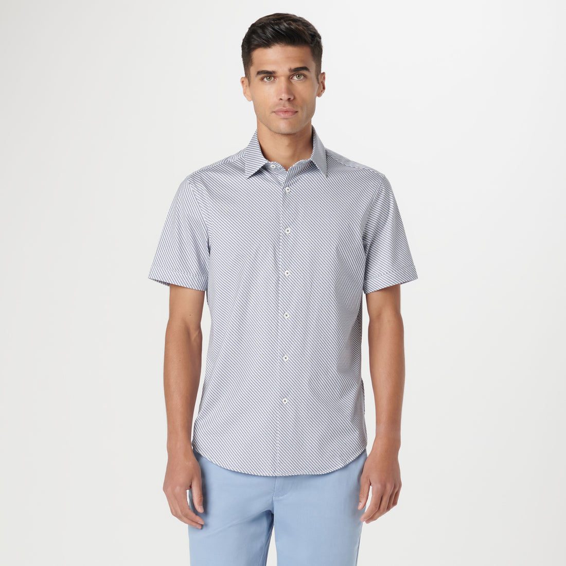 Miles Geometric OoohCotton Short Sleeve Shirt