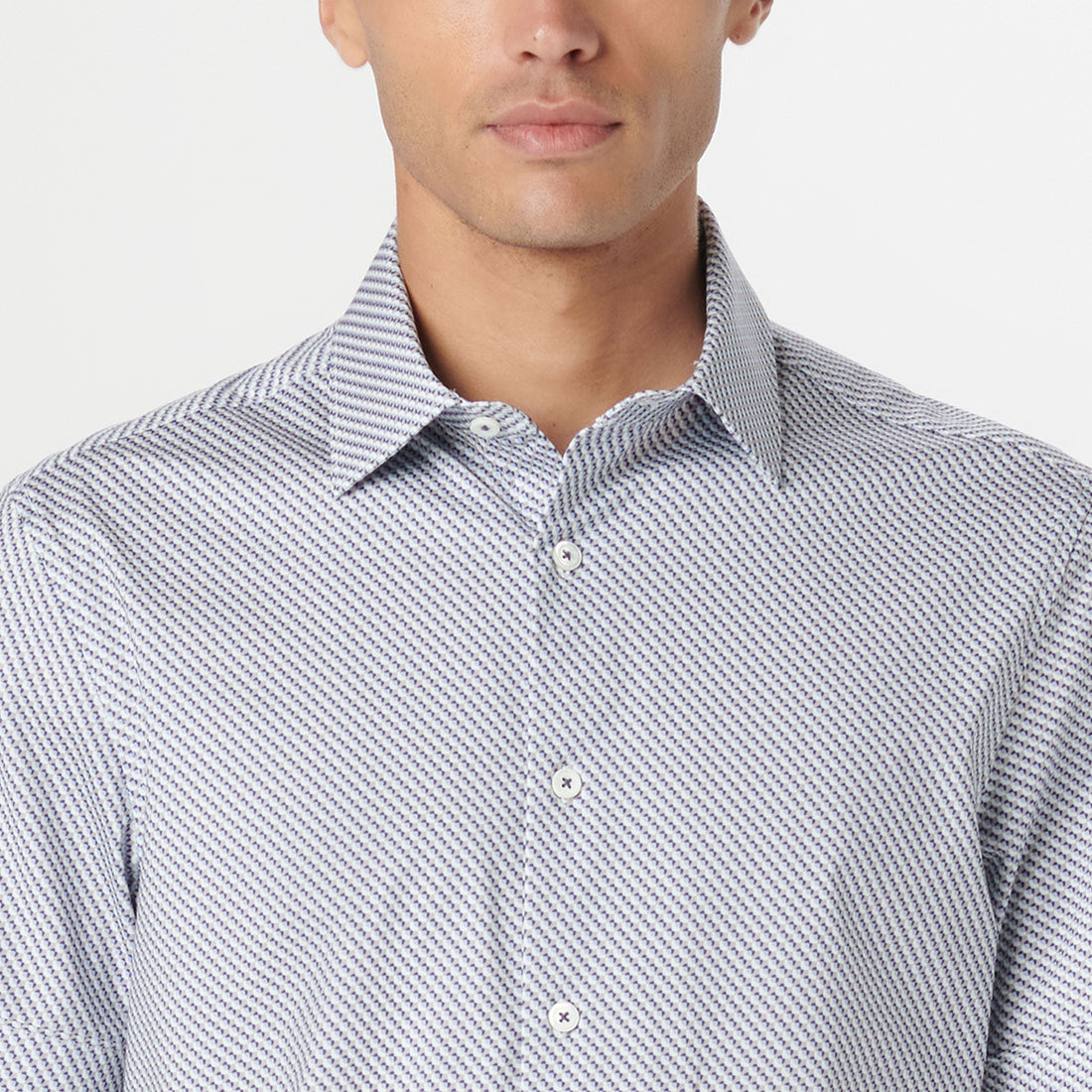 Miles Geometric OoohCotton Short Sleeve Shirt