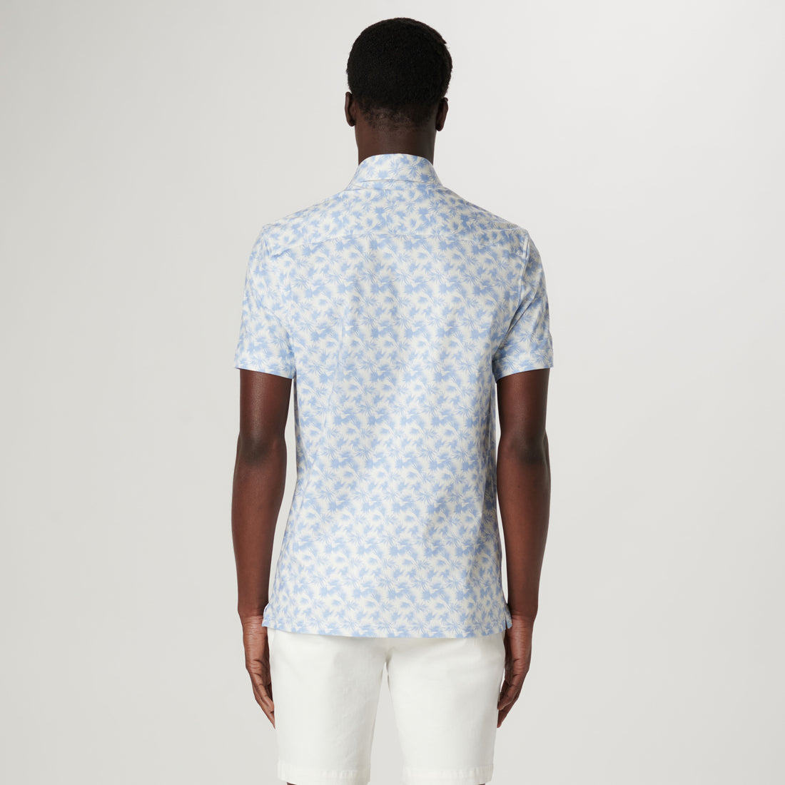 Milo Leaf Print OoohCotton Short Sleeve Shirt