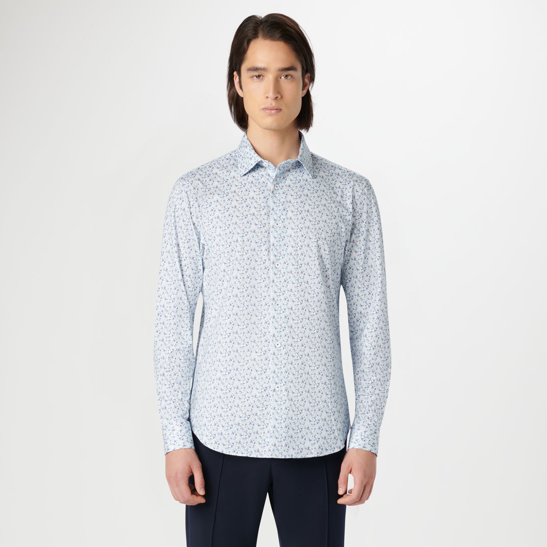 James Leaf Print OoohCotton Shirt