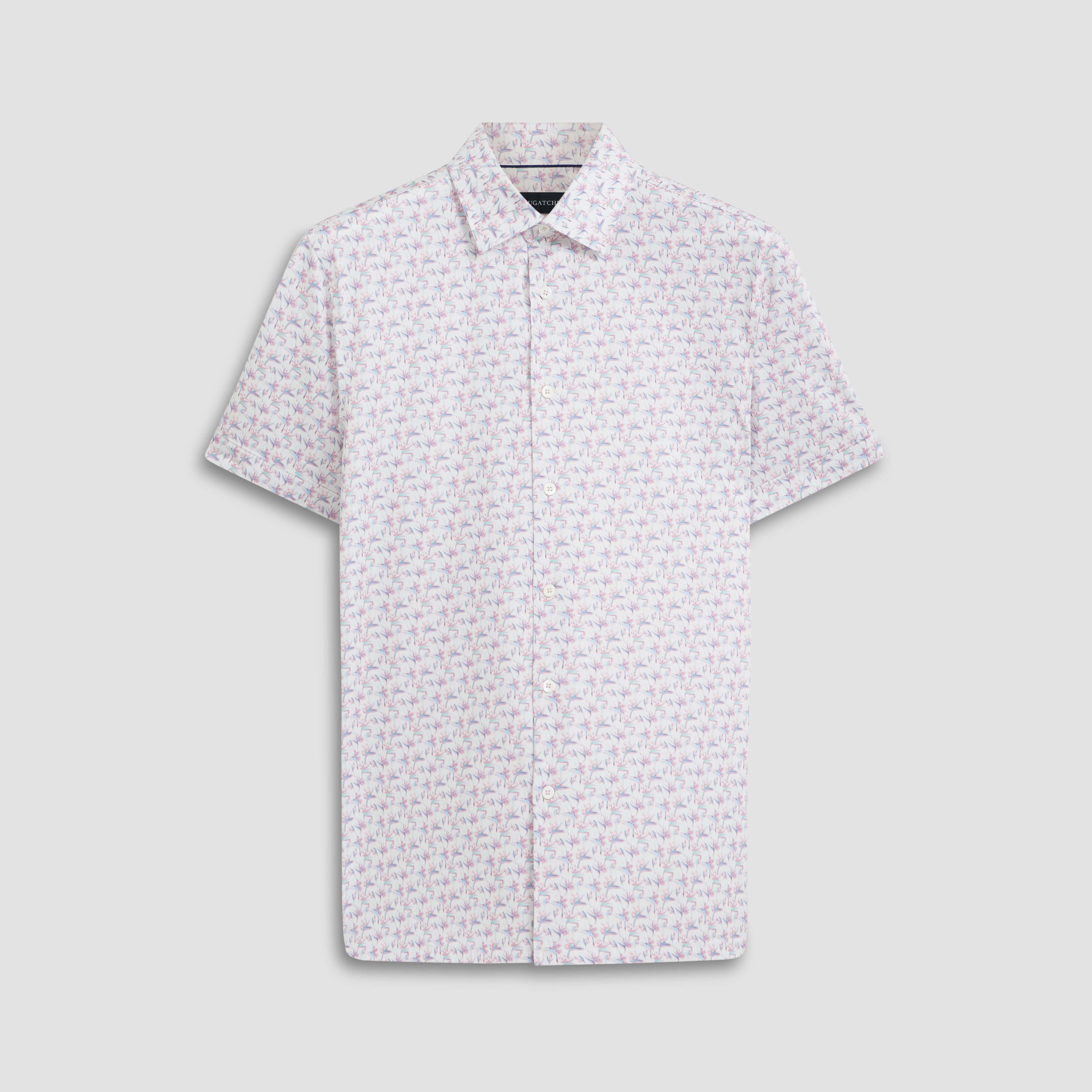 Milo Birds Of Paradise OoohCotton Short Sleeve Shirt – BUGATCHI