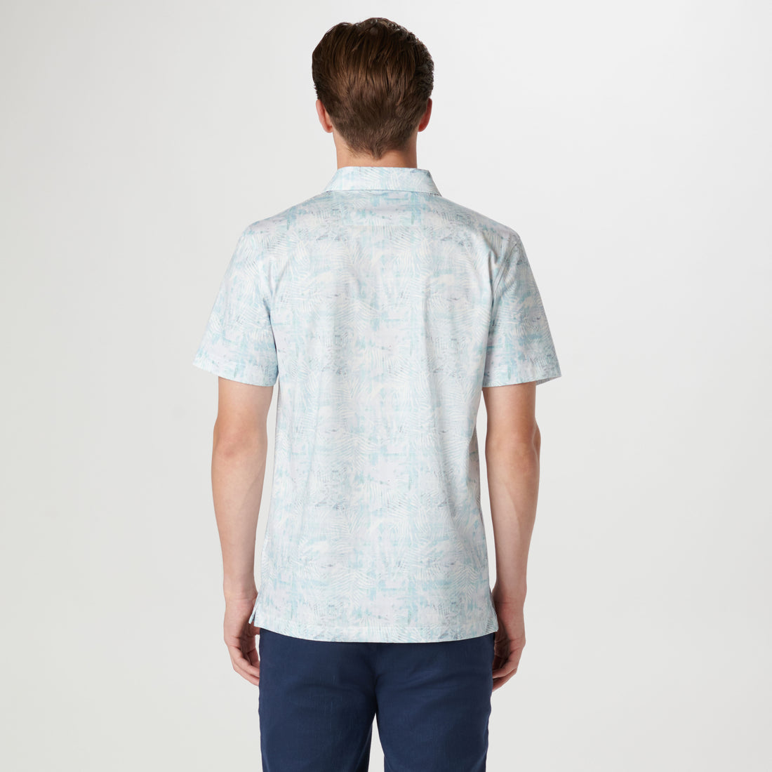 Victor Leaf Print OoohCotton Polo