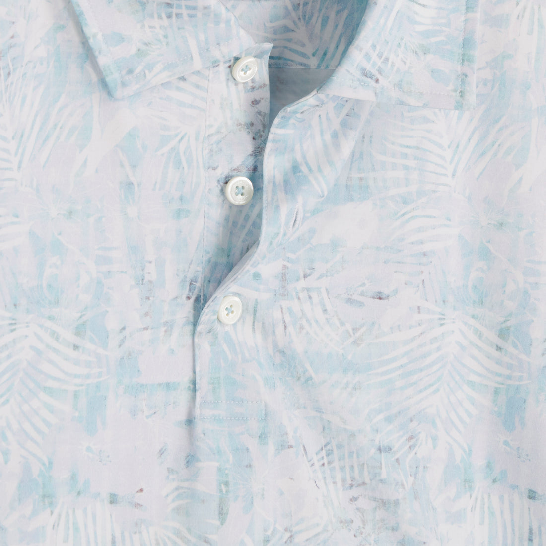 Victor Leaf Print OoohCotton Polo