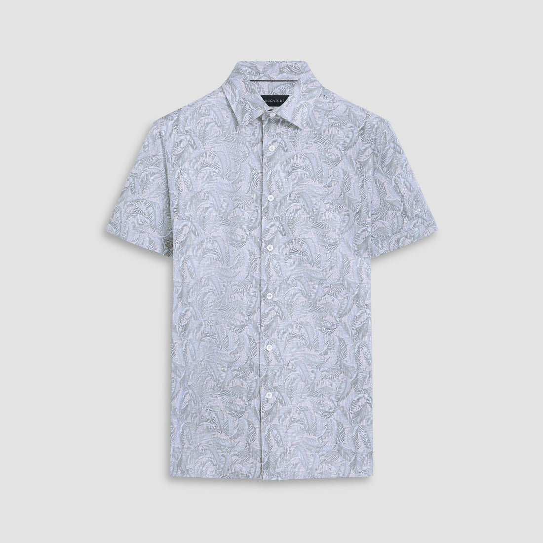 Milo Leaf Print OoohCotton Short Sleeve Shirt