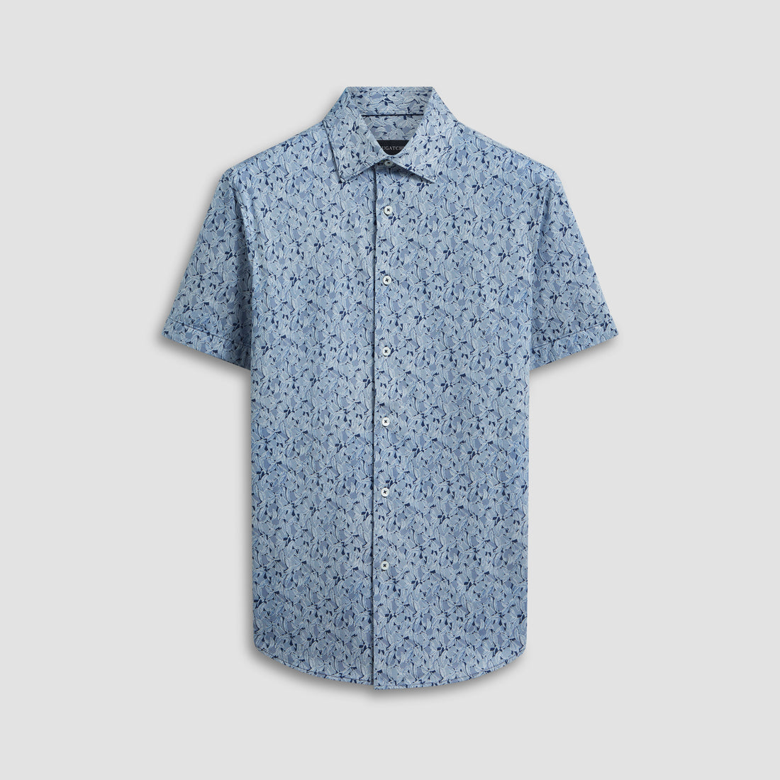 Miles Leaf Print OoohCotton Short Sleeve Shirt