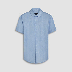 Miles Chambray Print OoohCotton Short Sleeve Shirt