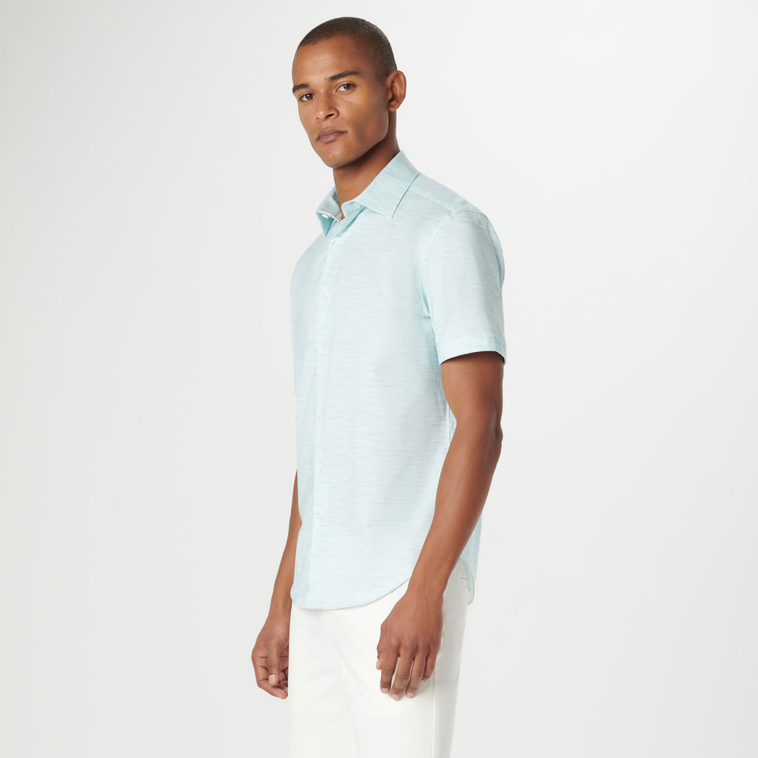 Miles Stitch Print OoohCotton Short Sleeve Shirt