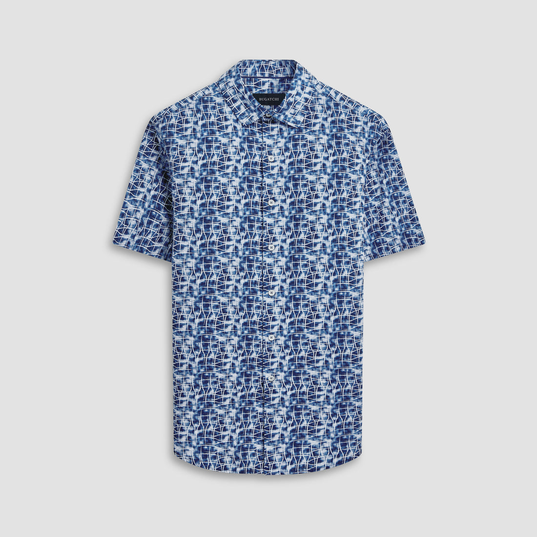 Orson Asymmetric Check Short Sleeve Shirt