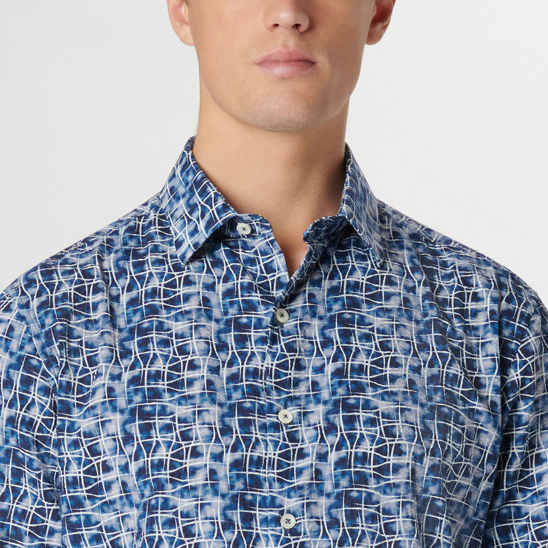 Orson Asymmetric Check Short Sleeve Shirt