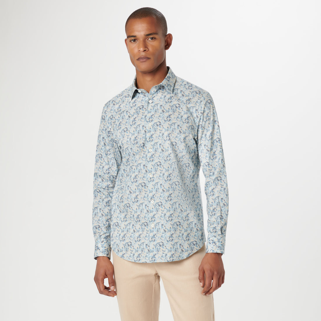 Julian Leaf Print Shirt