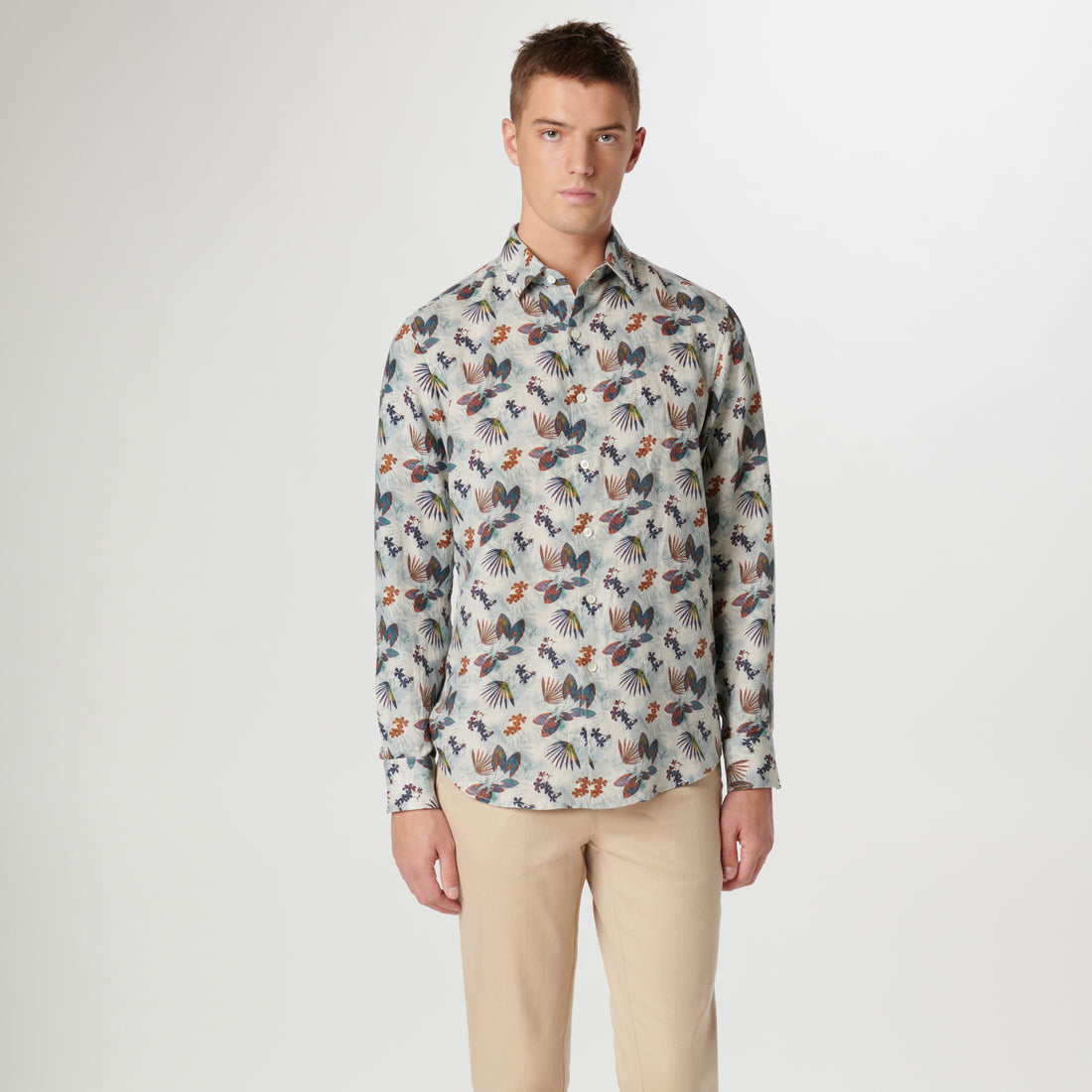 Julian Leaf Print Shirt