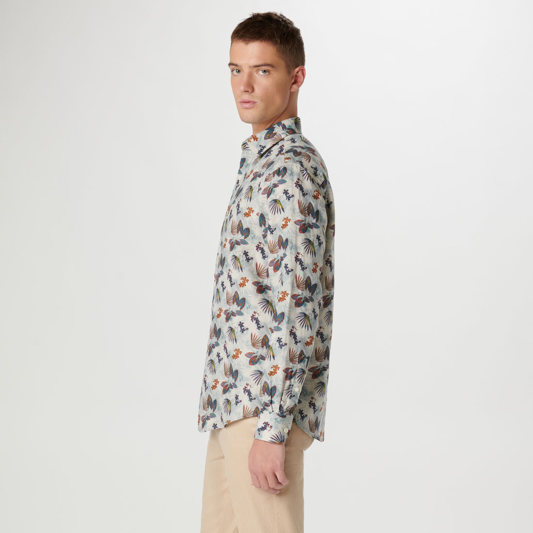 Julian Leaf Print Shirt