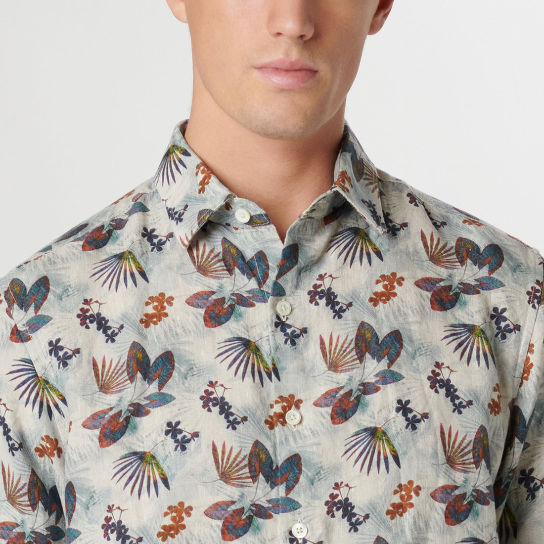 Julian Leaf Print Shirt