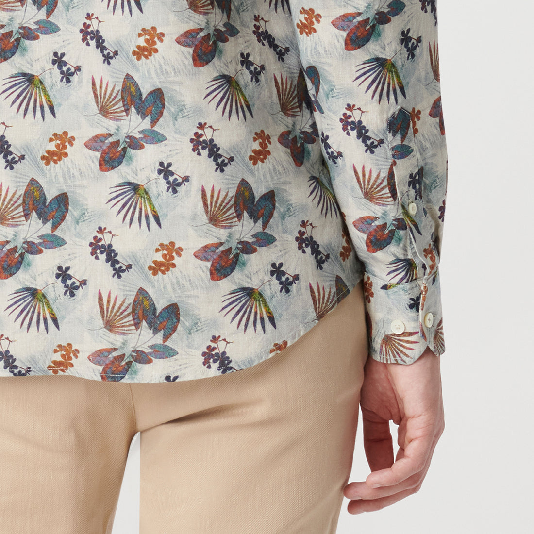 Julian Leaf Print Shirt